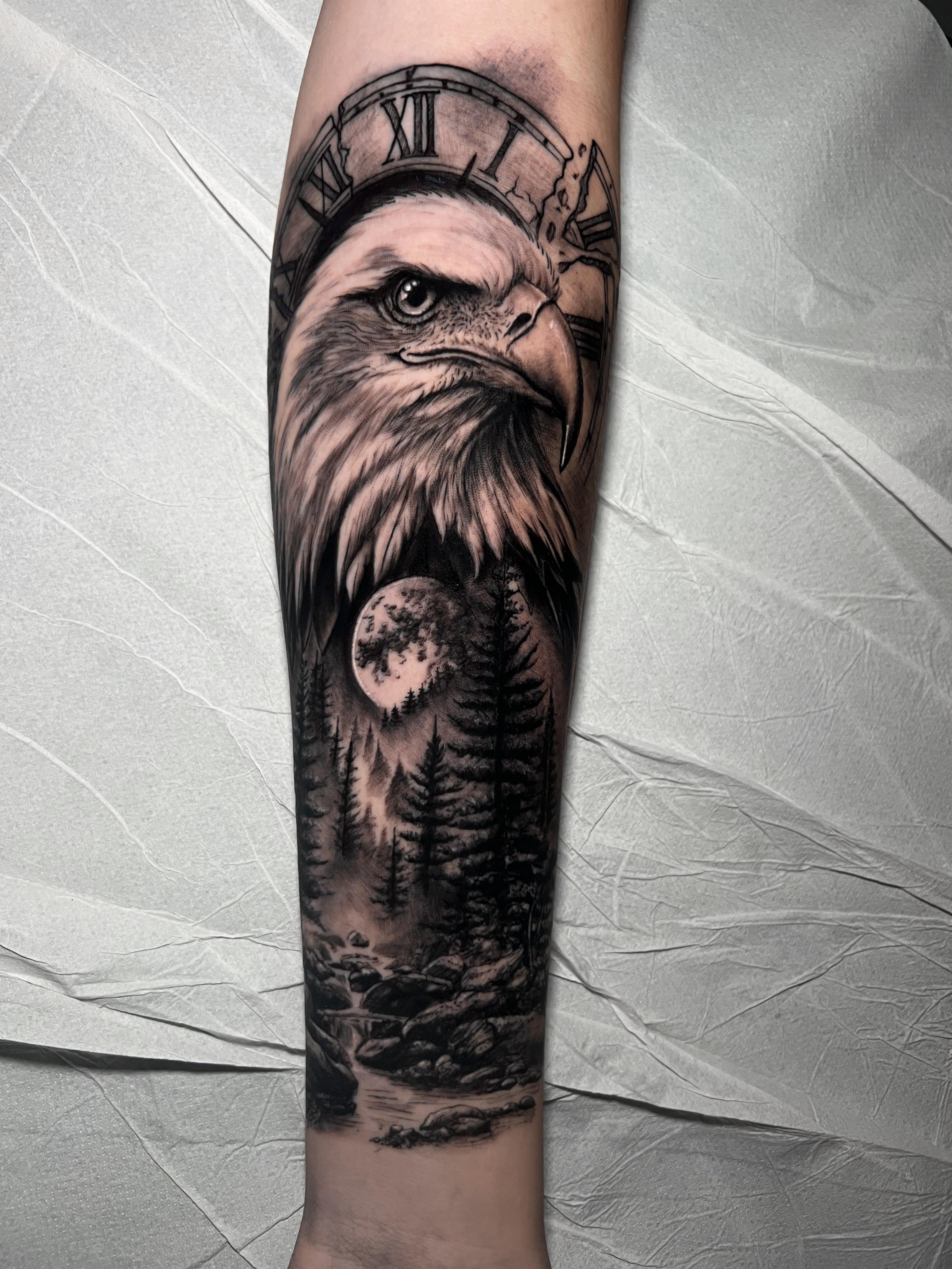 Retrato realista en el brazo en Zürich | Realismo negro y gris Retrato realista en el brazo en Zürich | Realismo negro y gris
